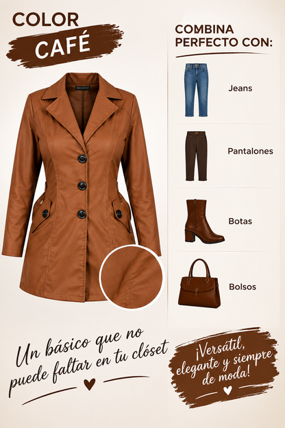 chaqueta de cuero mujer